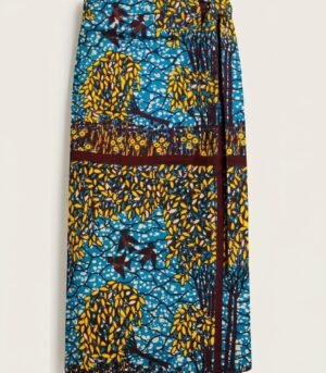 JUPE PORTEFEUILLE BLEUE CLAIR